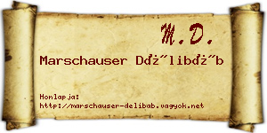 Marschauser Délibáb névjegykártya
